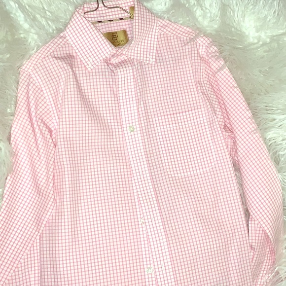 Gold Label Pink checked dress shirt - Picture 1 of 3